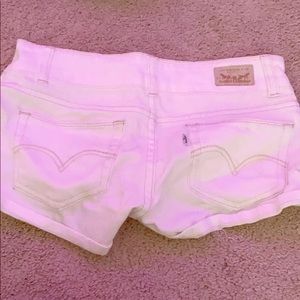 Vintage Levi white shorts